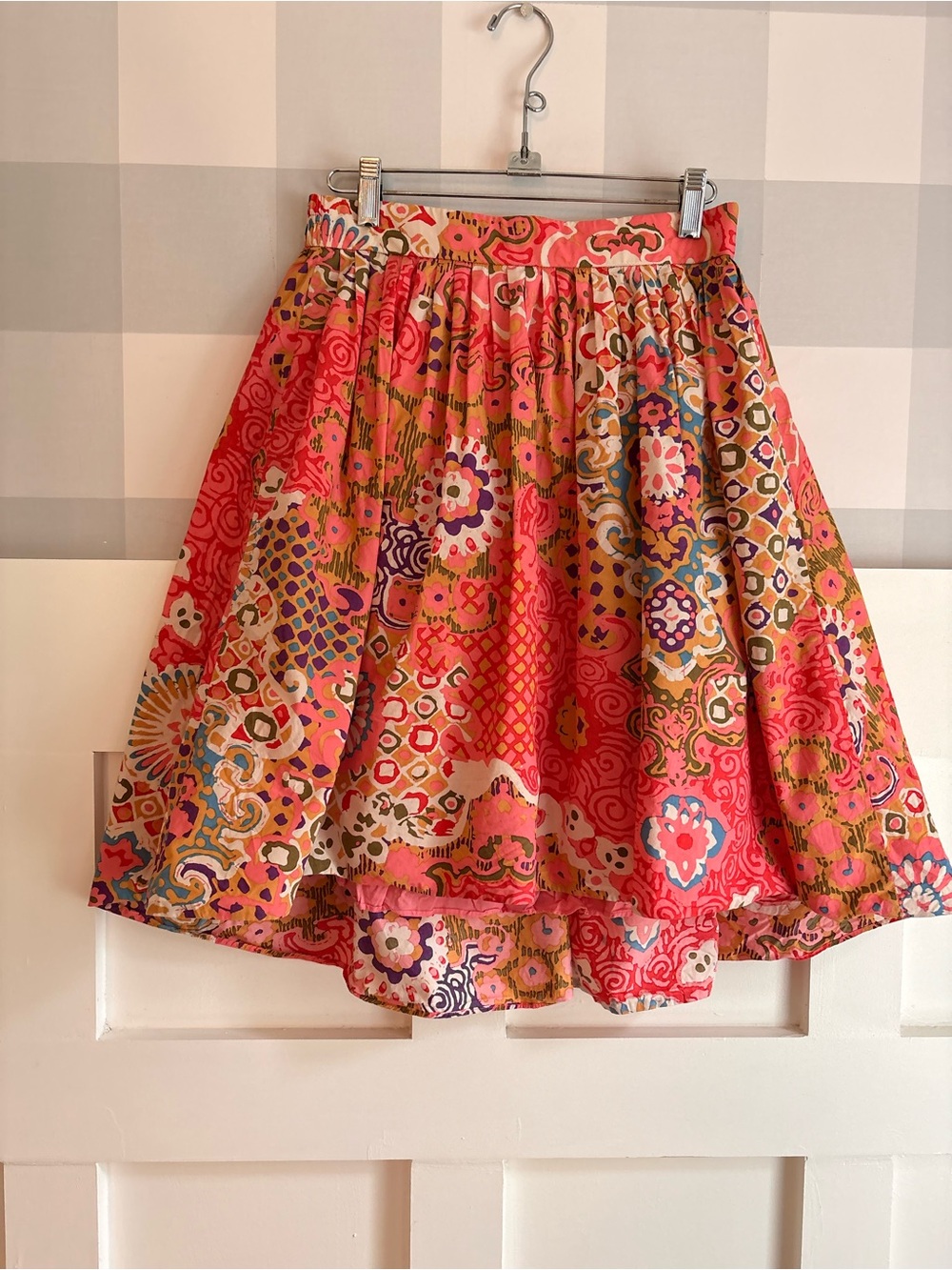 J. Crew Coral Multi Floral Print Mini Skirt 2 - Picture 5 of 7